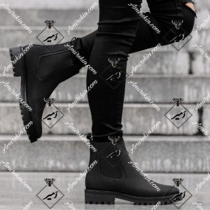 نیم بوت رسمی چرم پاشنه دار