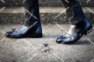 نیم بوت رسمی چرم مردانه سیاه