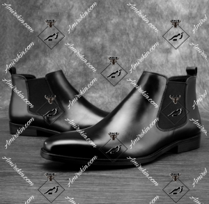 نیم بوت رسمی چرم مشکی