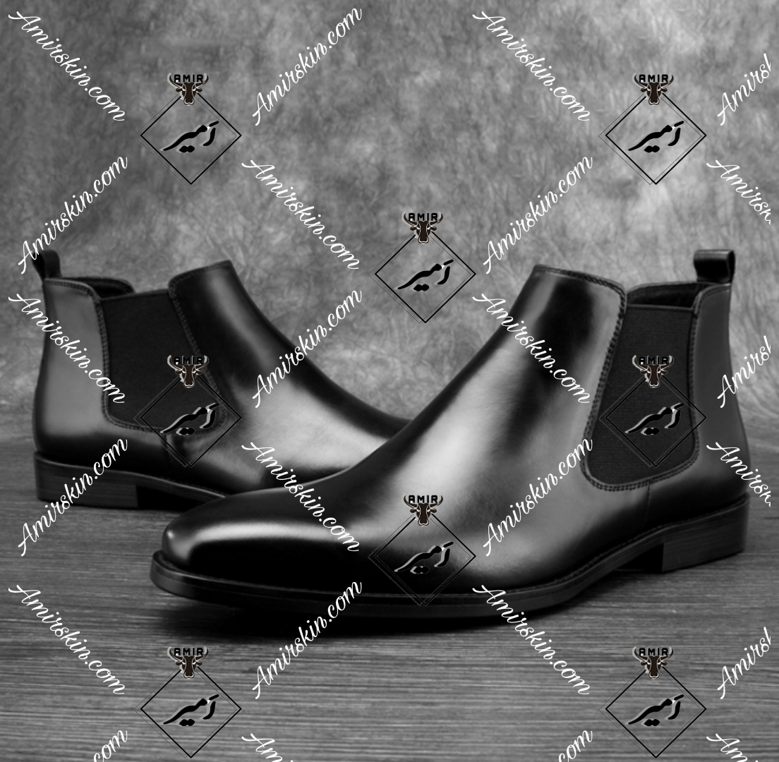 نیم بوت رسمی چرم مشکی