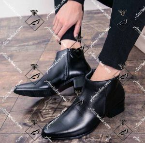 بوت چرم گاوی مشکی