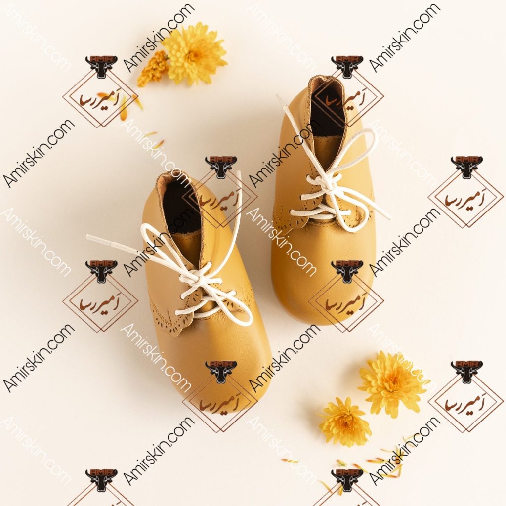 نیم بوت چرم بچه گانه 