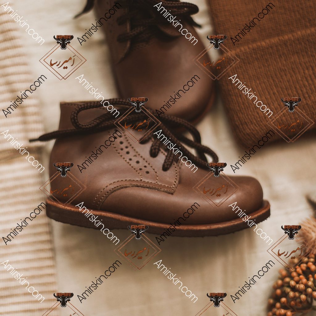 نیم بوت بچه گانه قهوه ای