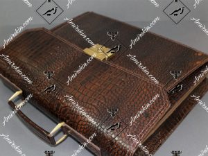 کیف چرم اداری کروکودیل