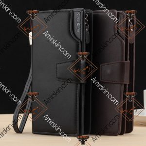 دو عدد کیف پول چرم زیپ دار 