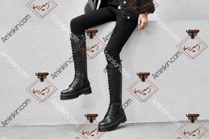 بوت چرم ساق بلند