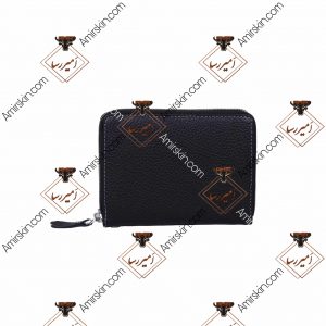 کیف پول چرم مشکی 