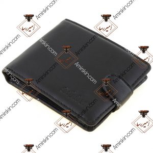 کیف پول چرم مشکی 