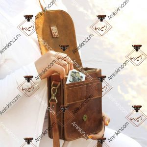 کیف چرم قهوه ای