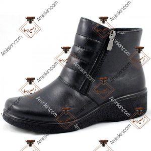 بوت چرم مشکی