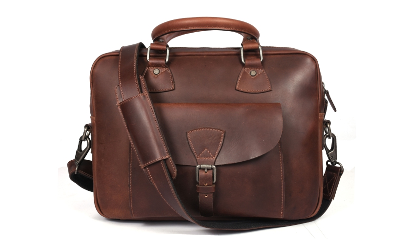 کیف چرم اداری اورجینال بزرگ قهوه ای