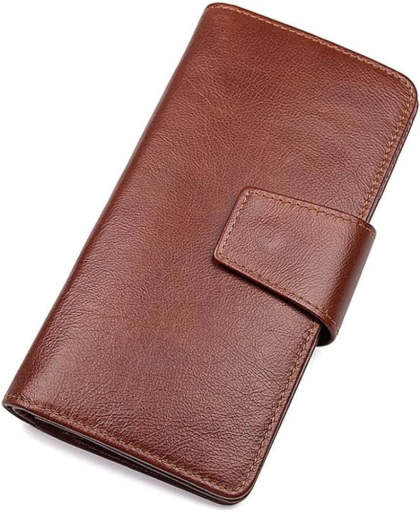 کیف پول چرم امیررسا قهوه ای